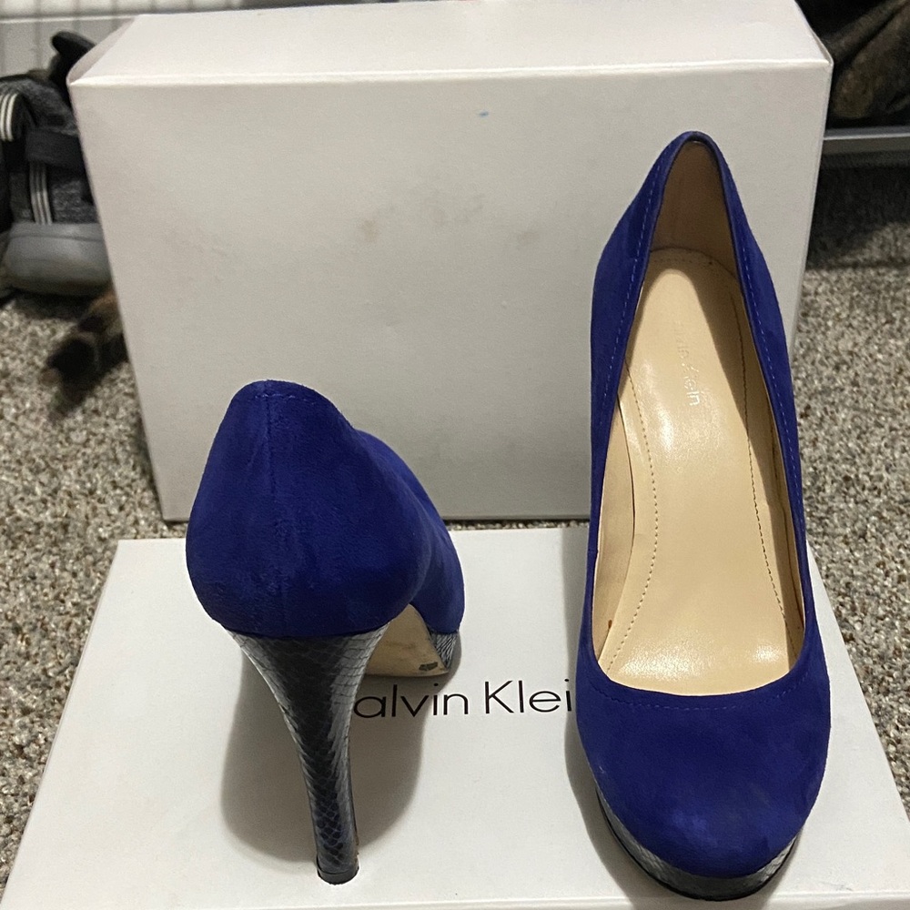 Calvin Klein Royal Blue Heels
